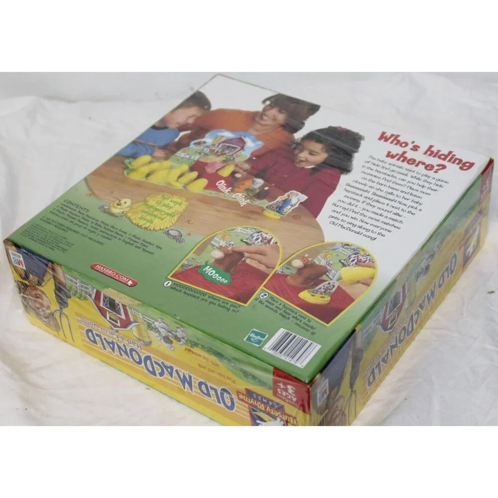 2003 NEW Old MacDonald Farm Game Storybook Nursery Rhyme Preschool Factory Seal